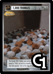 1,000 Tribbles - Discard (Red)